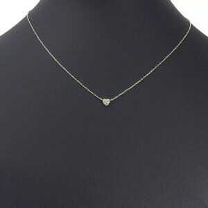 4℃ heart Necklace K10 yellow gold/diamond heart 1.4g Women